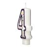 Colorful Birthday Candle - Number 4 - Polka Dot Number Cake Toppers
