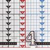 Colorful Birthday Candle - Number 4 - Polka Dot Number Cake Toppers