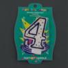 Colorful Birthday Candle - Number 4 - Polka Dot Number Cake Toppers