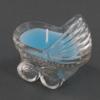 Glass Baby Stroller Candle Holder - Blue Party Favor - It's A Boy!
