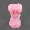 Quinceanera Pink Heart Candle