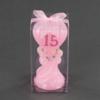 Quinceanera Pink Heart Candle