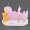 Pink Baby Beach Bear Candle - Party Favor - Baby Phrase In Beach Theme