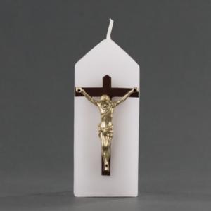 Jesus Hanging On Cross Candle - Religious Candle Favor