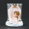 Praying Angel Girl On Clouds Candle Holder- Baptism Party Favor