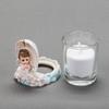 Praying Angel Boy On Clouds Candle Holder- Baptism Party Favor