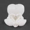 Heart Shaped Candle With Pair Of Love Swans - Wedding Party Favor