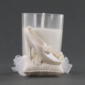 Wedding Shoe On Pillow Candle Holder - Wedding Party Favor