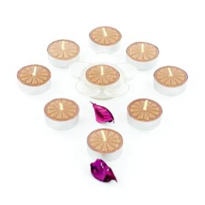 9 Scented Tealight - Glass Holder Set - Aromatherapy Cappuccino