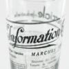 Libbey Decorated 15.75 Oz Glass - Silk Screened Newspaper Clipping