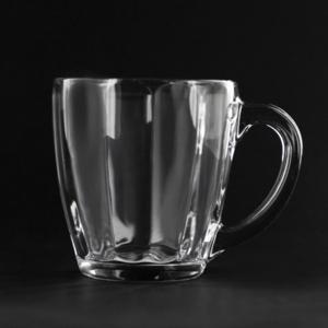 Libbey Panelled Coffee Mug 16 Oz Glass - Warm Beverage Optic Cups