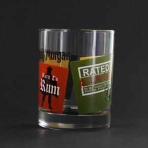 Libbey Captain Morgan Rock 13 Oz Glass - Silk Screened Clipping Cup