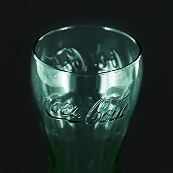 16 Oz Libbey Glassware Green Coca Cola Flared Glass