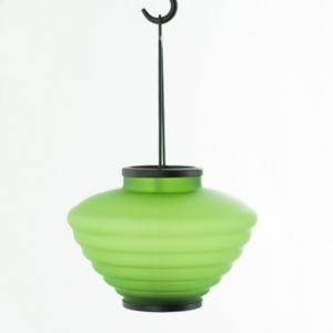 Hanging Tealight Glass Beehive Shaped Lantern -Bee Hive Green Lantern