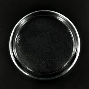 Libbey 7 Inch Pillar Base - Textured Glass Tray