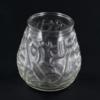 Clear Victorian Glass Candle Holder