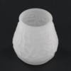 Frosted Victorian Glass Candle Holder