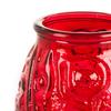 Red Victorian Glass Candle Holder
