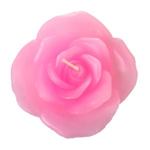 Floating Pink Rose Petal Flower Candle - Valentine Flower