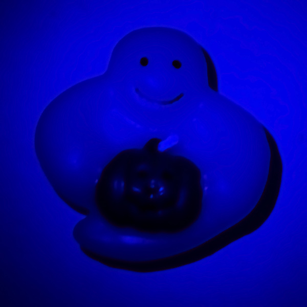 Halloween Floating Ghost Holding Pumpkin Candles