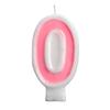 Birthday Candle - Number 0 - Pink Number Cake Toppers