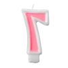 Birthday Candle - Number 7 - Pink Number Cake Toppers
