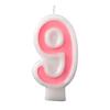 Birthday Candle - Number 9 - Pink Number Cake Toppers