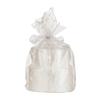 Two Tier White Wedding Cake Candle - Pearl Decorated Two Levels