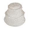 Two Tier White Wedding Cake Candle - Decorated Two Levels