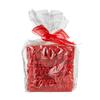 Bordeaux Square Pillar Candle - Glitter Stand Out Love Words