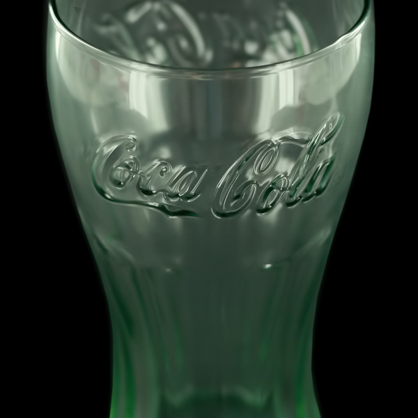 16 Oz Libbey Glassware Green Coca Cola Flared Glass