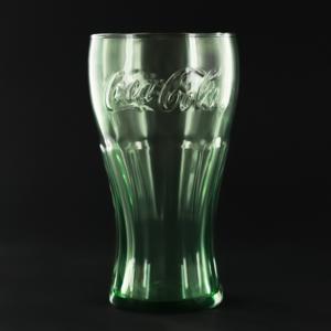 Libbey Coca Cola Flare 16 Oz Glass - Green Glassware