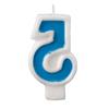 Birthday Candle - Number 5 - Blue Number Cake Toppers