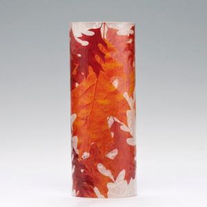 3x8 Autumn Pin Oak Leaves Acrylic Luminary