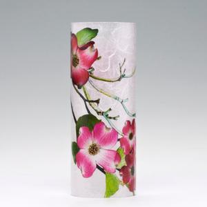 3x8 Pink Red Dogwoods Acrylic Luminary