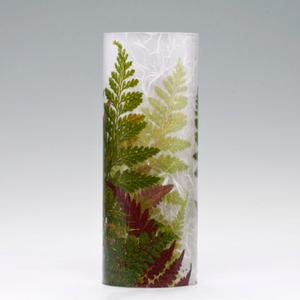 3x8 Green Ferns Acrylic Luminary