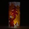 3x6.5 Autumn Pin Oak Leaves Acrylic Luminary