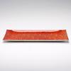 8x15 Orange Rectangle Glass Tray