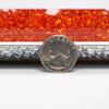 8x15 Orange Rectangle Glass Tray