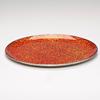 11 Inch Orange Round Glass Holder
