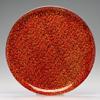 11 Inch Orange Round Glass Holder