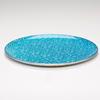 11 Inch Turquoise Round Glass Holder