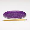 7 Inch Purple Round Glass Holder