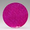 7 Inch Fuschia Hot Pink Round Glass Holder
