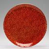 9 Inch Orange Round Glass Holder