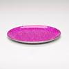 9 Inch Fuchsia Hot Pink Round Glass Holder