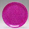 9 Inch Fuchsia Hot Pink Round Glass Holder