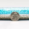 9 Inch Turquoise Round Glass Holder