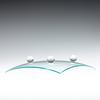 Square Shaped Concave Glass Tray