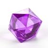 Purple Acrylic Faceted Cube Decorative Gems